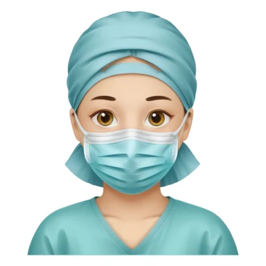 une personne avec un masque covid sticker