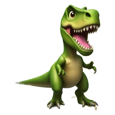 T-Rex on a surf board with a bow  sticker