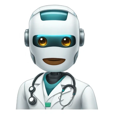 robot ai doctor sticker