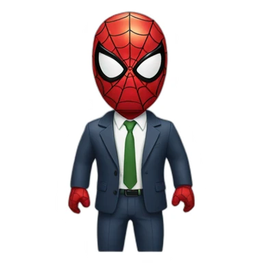 spiderman in a suit sticker