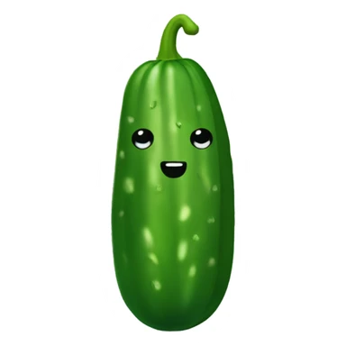 a cucumber sitting in a beautiful valley sticker