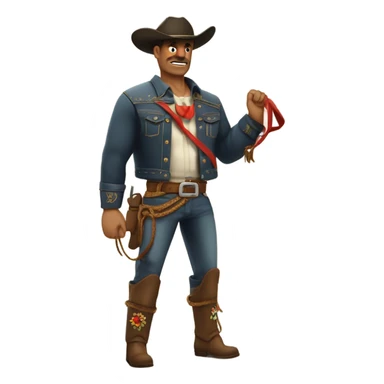 Toro con jinete  sticker