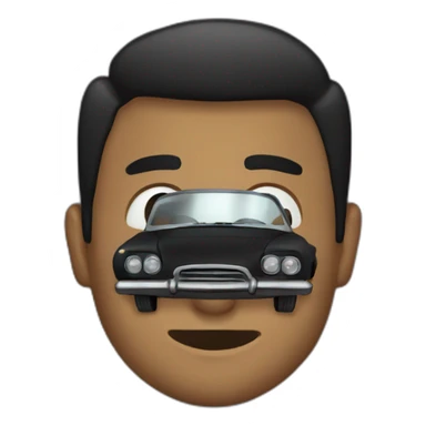 Black car weeb sticker