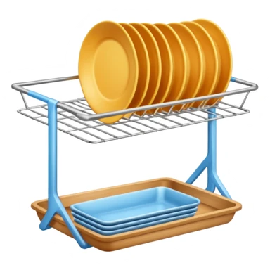 dishes drying rack sticker