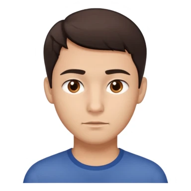 racially ambiguous male face sticker