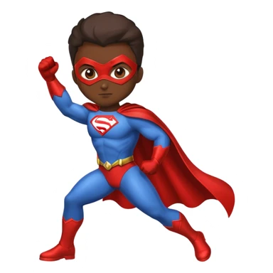 superhero in action sticker