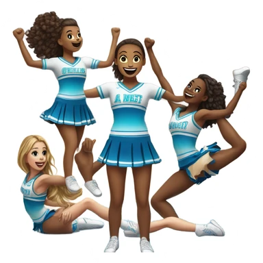 cheer stunt sticker