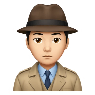 detective, asian sticker