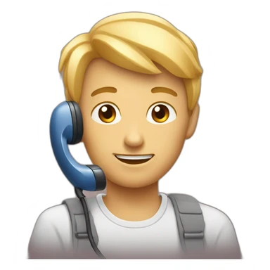 Chat qui tien un téléphone sticker