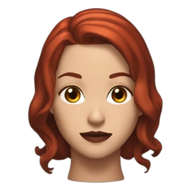 head Black Widow marvel sticker