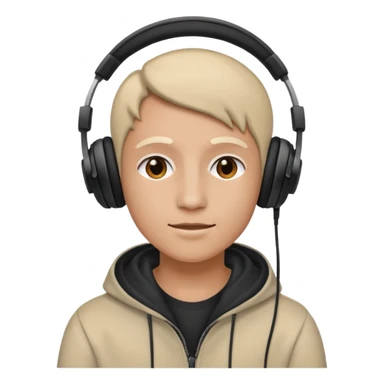 Listening to music while sticker