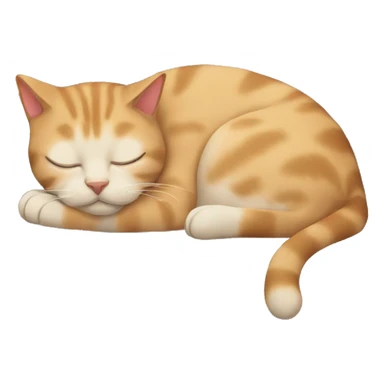 Sleeping cat sticker
