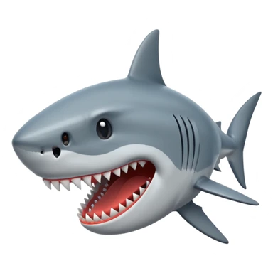 Shark with a big mouth  sticker