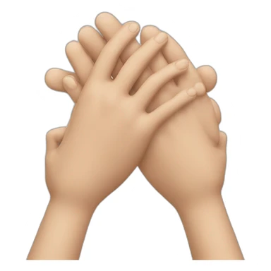 Hands rubbing together sticker