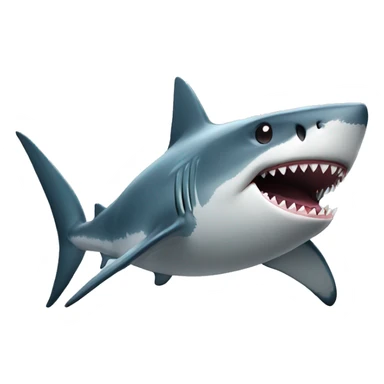 Shark with a top hace  sticker