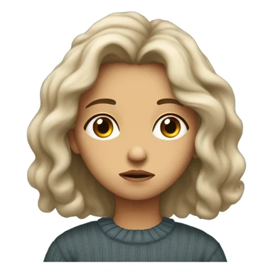 Sad girl vibes sticker