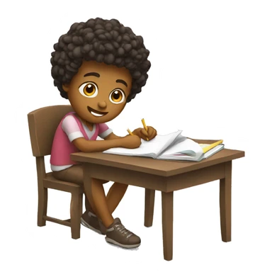 doing homework sticker