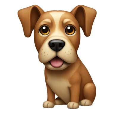 Dog made of wood sticker