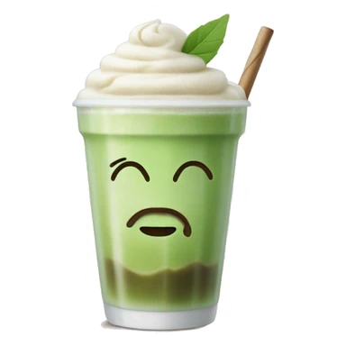 Ice matcha latte sticker