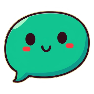 chat bubble with text message sticker