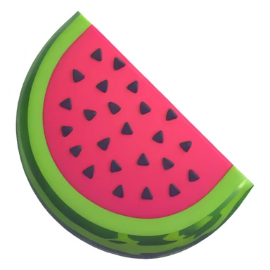 watermelon with tiger stripes sticker