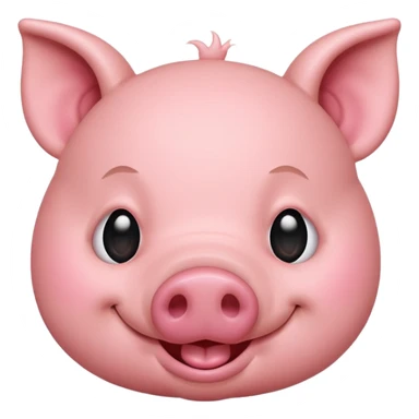 winking pig sticker