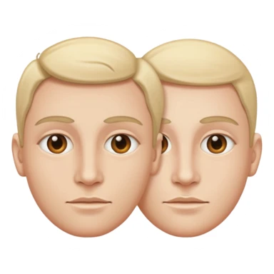 duas caras em um mesmo corpo sticker