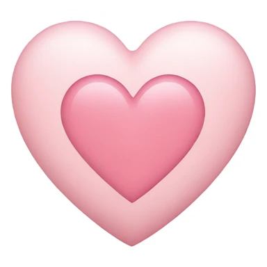 light pink heart sticker
