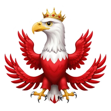 Polish flag with eagle sticker