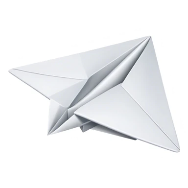 Paper airplane sticker