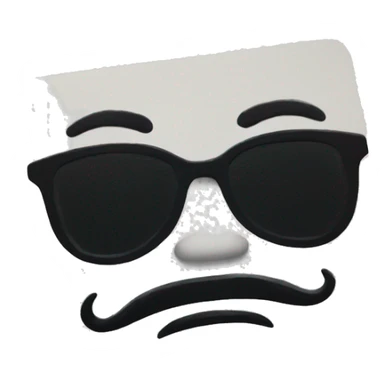 a classic black moleskine notebook sticker