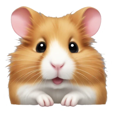 longhaired ginger Syrian hamster sticker