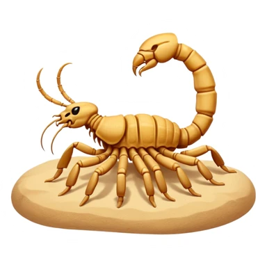 cute scorpion in dessert sticker