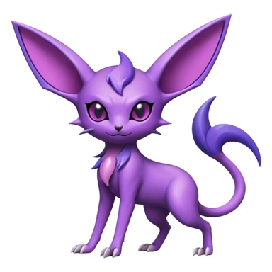 Cool Edgy Shiny Noibat-Espeon-hybrid  full body sticker