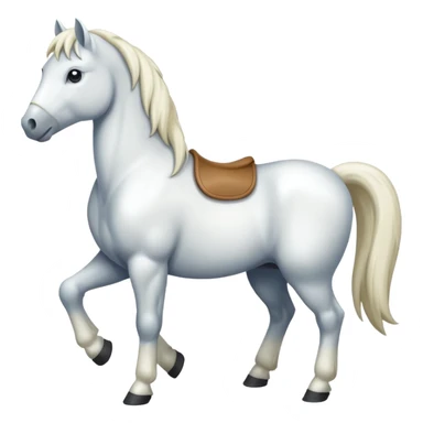 white pony sticker