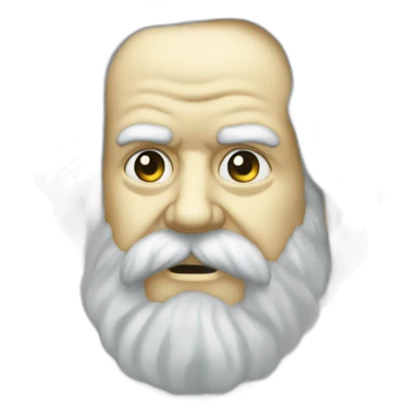 karl marx transparent ghost sticker