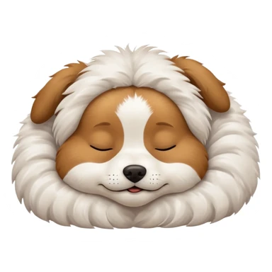 cute doggy sleeping sticker