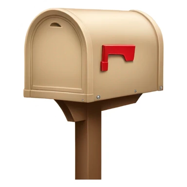 beige mailbox sticker