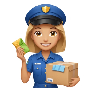 delivery girl sticker