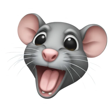 A rat that is crying sticker