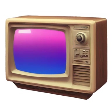 Retro tv glitch glitchy screen glitched sticker