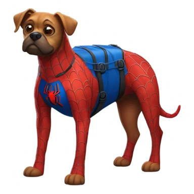 Spider-Man riding a dog sticker