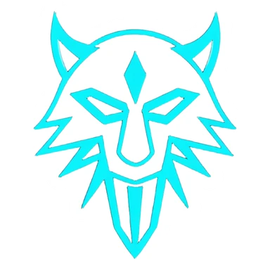 Witcher medallion glowing with magic sticker