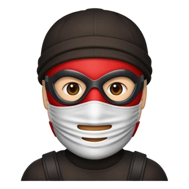 Robber emoji from google mandela effect sticker