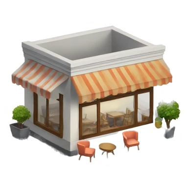 restaurant with veranda  sticker