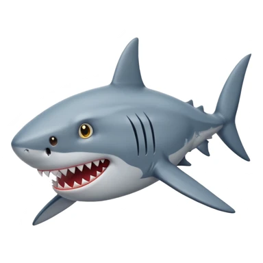Shark with star in eyes sticker