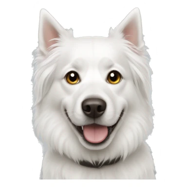white dogs sticker