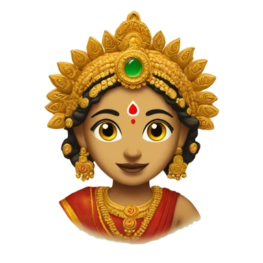 maa durga sticker
