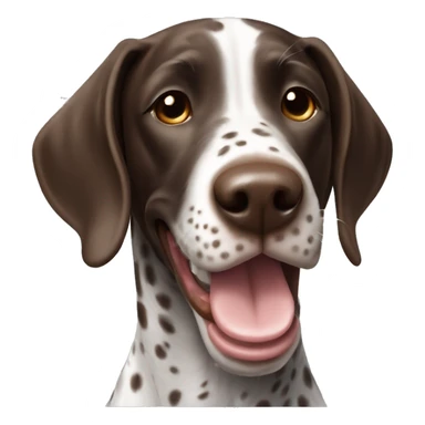 German Shorthaired Pointer smile sticker