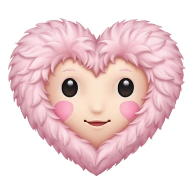 Make me a light pink coquette heart emoji sticker